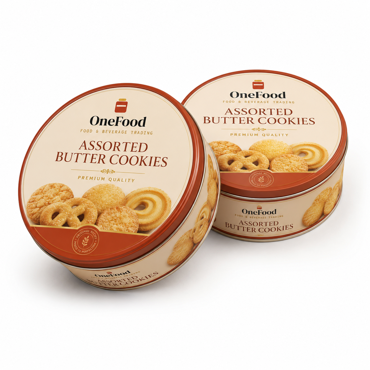 Assorted Butter Cookies Tin 2pcs