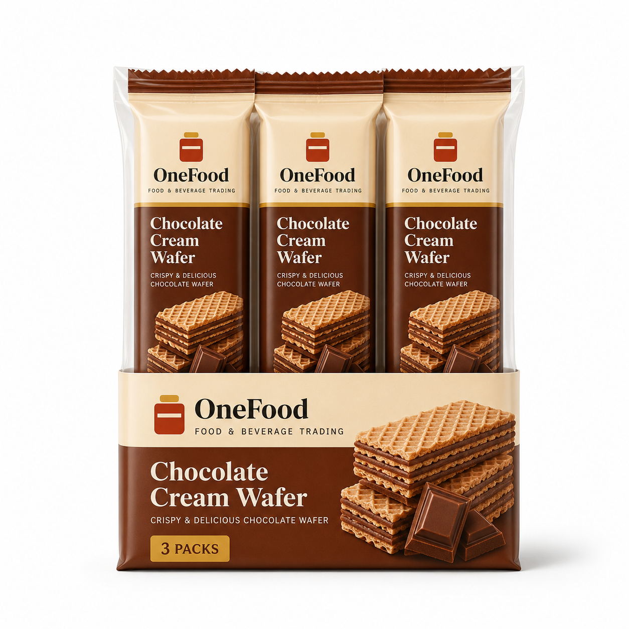 Chocolate Cream Wafer Pack 3pcs
