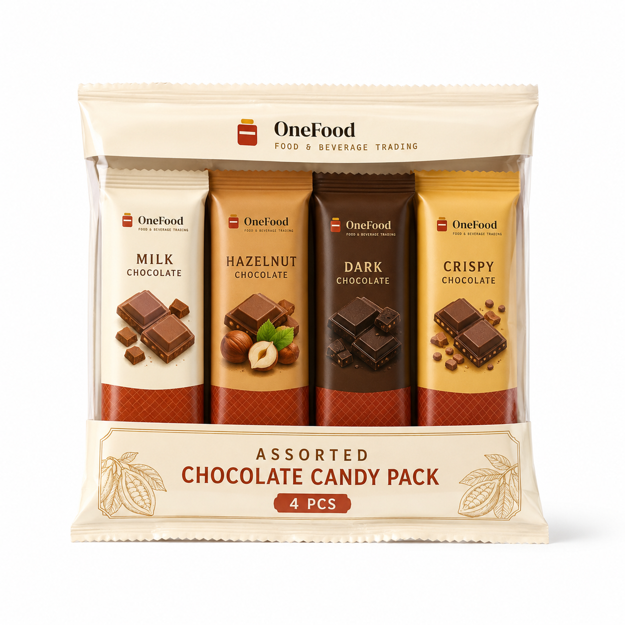 Assorted Chocolate Candy Pack 4pcs
