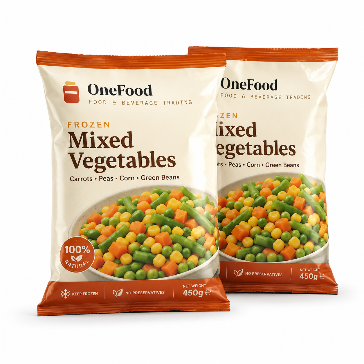 Frozen Mixed Vegetables Pack 2pcs