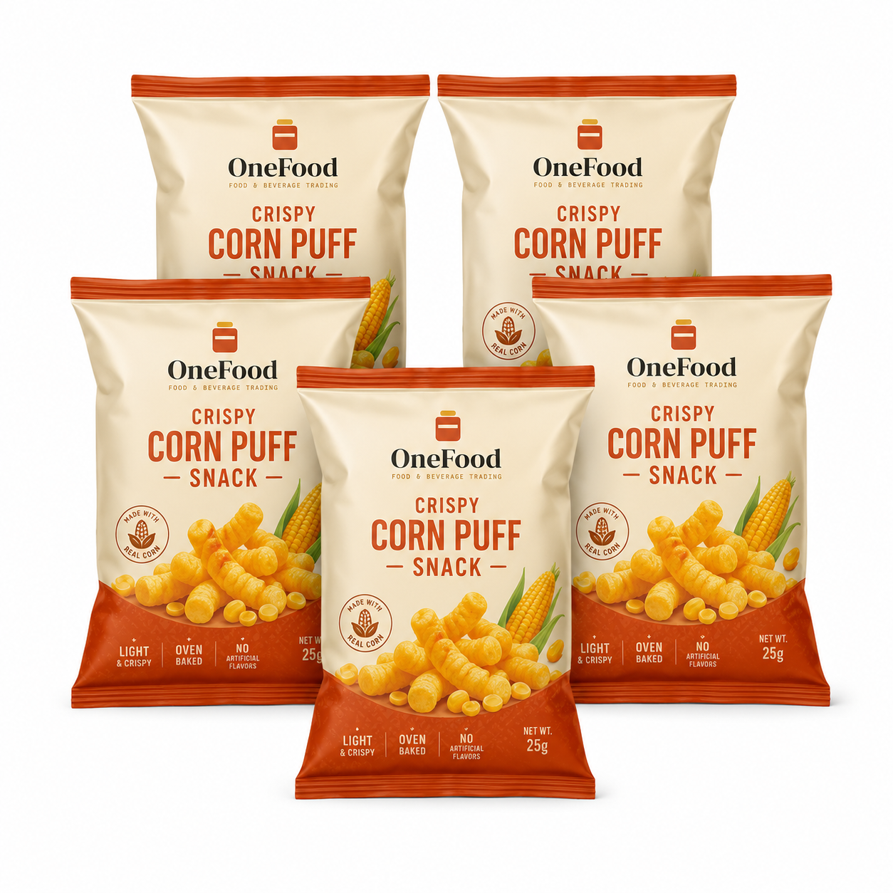 Crispy Corn Puff Snack 5pcs